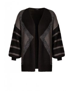 Yest Strickjacke - Pleun Black Multi