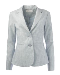 TQ - Blazer Manja Jeans Blue Melange
