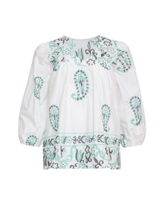 Smashed Lemon - Top Flora Paisley