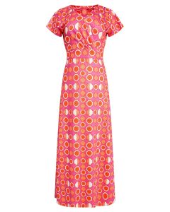 Smashed Lemon - Kleid Vee Pink Multi