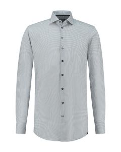 Ledub Modern Fit Hemd - Geo Navy