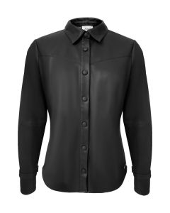 Aime Bluse - Hannah Black Pleather