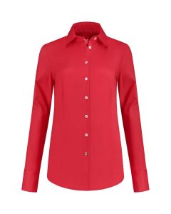 Only M - Damenbluse Basic Rot für lange Damen