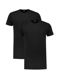 Alan Red T-Shirt - Derby Schwarz Extra Lang/2-pack