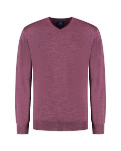 Eden Valley - Pullover Merino V-Neck Violett