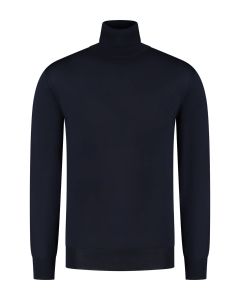 Eden Valley - Pullover Merino Rollkragen Dunkelblau