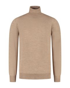 Eden Valley - Pullover Merino Rollkragen Hellbraun