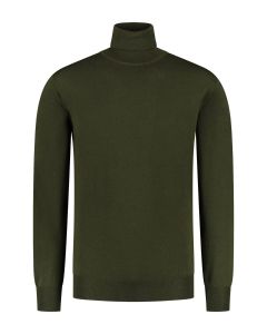 Eden Valley - Pullover Merino Rollkragen Dunkelgrün