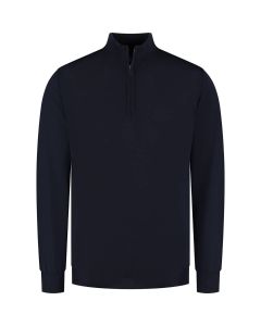 Eden Valley - Pullover Merino Zip Dunkelblau