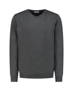 Highleytall - Basic Sweater Anthracite Grey Melange