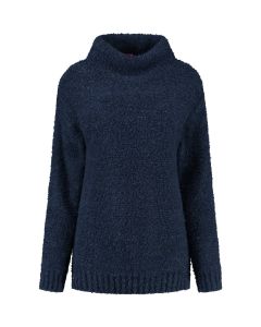 Only M - Rollkragenpullover Bouclet Navy
