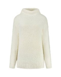 Only M - Rollkragenpullover Bouclet Panna