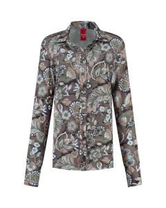 Only M - Bluse Artemide Brown