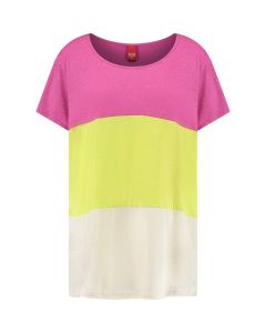Only M - Top Cosmo Oversized Tricolore