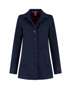 Only M Wintermantel Wolle Cappotto Navy