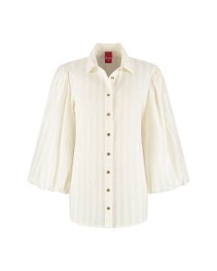 Only M - Bluse Oro Panna
