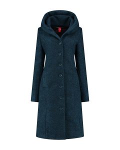 Only M - Winterjacke Bouclet Petrol