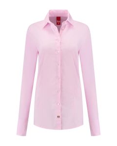 Only-M rosa Damenbluse mit extra langen Aermeln