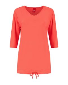 Only M - Lockere Top Maglia Corallo