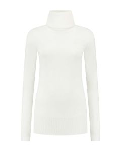 Only M - Basic Rollkragenpullover Offwhite