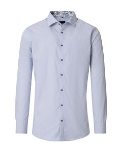 Venti Modern Fit Hemd - Botanic Pinstripe