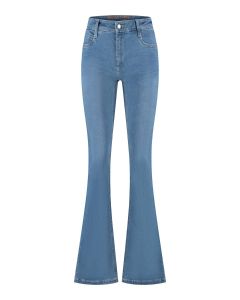 Wonderjeans Bootcut, blaue Jeans für lange Damen