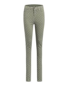 Wonderjeans - High Waist Circle Print Khaki