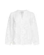 Smashed Lemon - Top Embroidery White