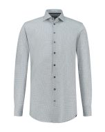 Ledub Modern Fit Hemd - Geo Navy