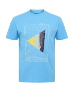 North Latitude T-Shirt - Topography Blue