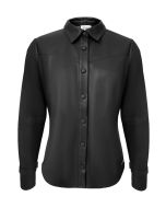 Aime Bluse - Hannah Black Pleather