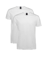 Alan Red T-Shirt - Vermont Weiß Extra Lang (2-pack)