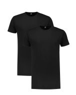 Alan Red T-Shirt - Derby Schwarz Extra Lang/2-pack