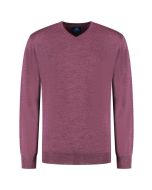 Eden Valley - Pullover Merino V-Neck Violett