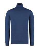 Eden Valley - Pullover Merino Rollkragen Blau