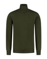 Eden Valley - Pullover Merino Rollkragen Dunkelgrün