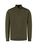 Eden Valley - Pullover Merino Zip Dunkelgrün
