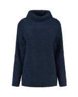 Only M - Rollkragenpullover Bouclet Navy