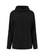 Only M - Rollkragenpullover Bouclet Nero