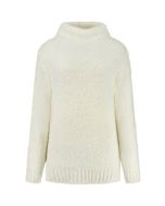Only M - Rollkragenpullover Bouclet Panna