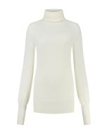 Only M - Rollkragenpullover Balloon Panna