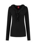 Only M - Top Travel Ruffle Black