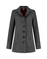 Only M Wintermantel Wolle Cappotto Fumo