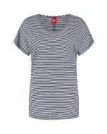 Only M - Top Righe Lino Navy