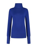 Only M - Rollkragenpullover Basic Kobalto