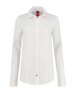Only M - Extra lange Damenbluse Basic Weiß