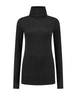Only M - Basic Rollkragenpullover Anthrazit