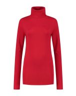 Only M - Basic Rollkragenpullover Rot