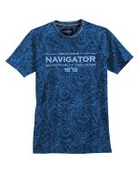 Redfield T-Shirt - Navigator Print Night Blue