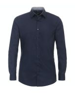 Venti Body Fit Hemd - Kent City Navy